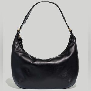 Madewell Piazza Slouch Shoulder Bag in Black